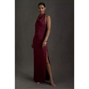 New Anthropologie BHLDN Fame and Partners Chrisley Jacquard Halter Dress $299